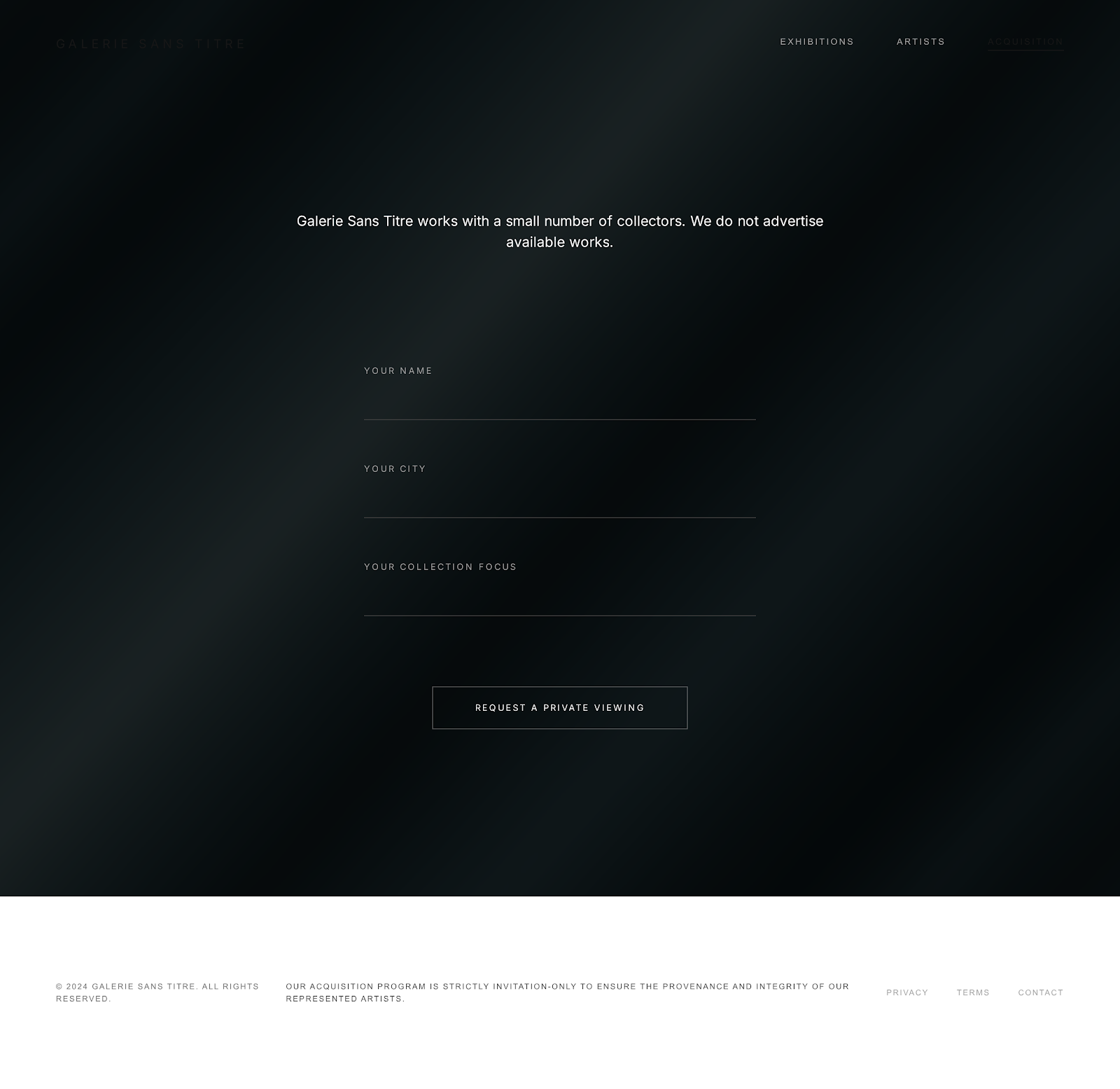 Galerie Sans Titre cover image
